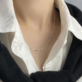【MoonDy】包包 愛心珍珠項鍊 網紅項鍊 韓國韓版 女生飾品 女生禮物 情人節禮物 歐美925純銀項鍊