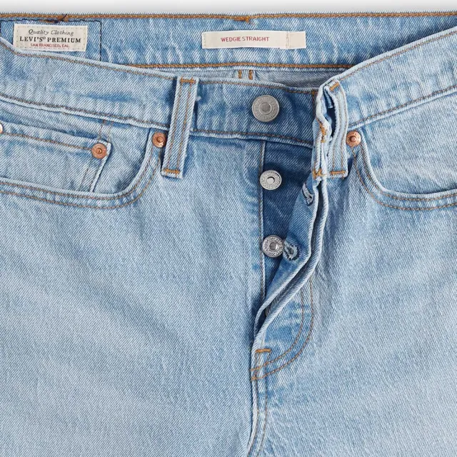 【LEVIS】Wedgie Straight女中腰直筒及踝牛仔褲 熱賣單品 34964-0196