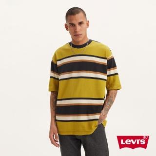 【LEVIS 官方旗艦】Skateboarding 男款舒適條紋短袖Tee恤 人氣新品 A1005-0024