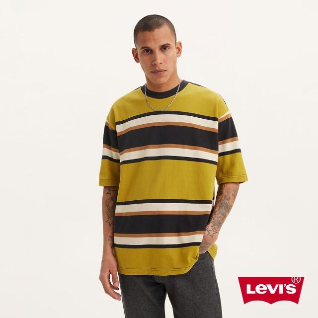 【LEVIS 官方旗艦】Skateboarding 男款舒適條紋短袖Tee恤 熱賣單品 A1005-0024