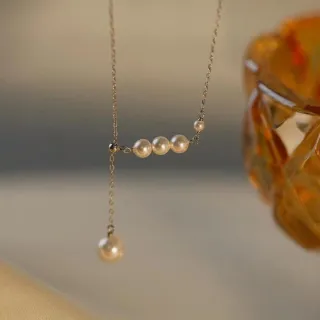 【MoonDy】包包 純銀飾品 純銀項鍊 珍珠項鍊 鉑金項鍊 玫瑰金項鍊 女項鍊 天然珍珠項鍊 精