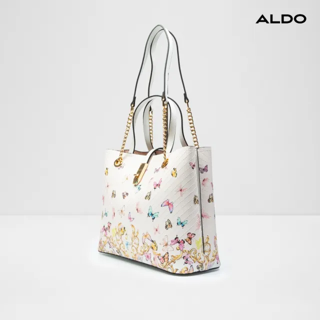 【ALDO】ILORON-俐落蝴蝶圖樣手提肩背托特包(花色)