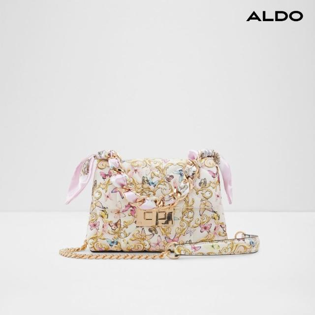 【ALDO】VERMEY-時尚絲巾菱格設計斜背包(多色)