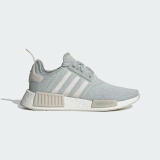 【adidas 愛迪達】NMD R1 W 女 休閒鞋 運動 經典 三葉草 襪套式 包覆 避震 穿搭 灰綠(IE0595)