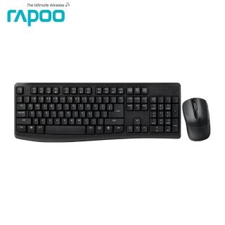 【rapoo 雷柏】X1800PRO無線光學鍵鼠組-黑(2入組)