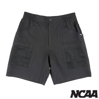 【NCAA】短褲 男 休閒褲 網布拼接 黑 7425126120