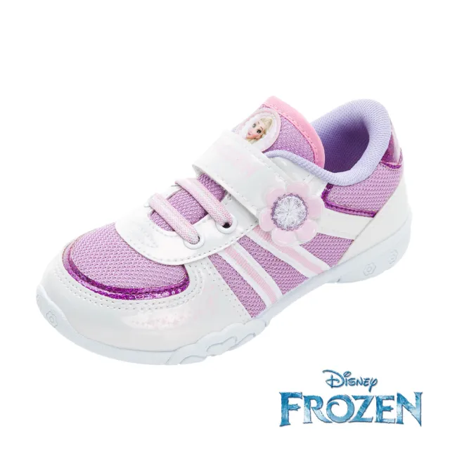 【Disney 迪士尼】冰雪奇緣 童鞋 運動鞋/舒適 排汗 透氣 白紫 台灣製(FOKB41767)