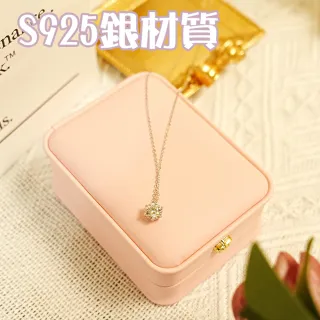 【MoonDy】女生項鍊 莫桑鑽石項鍊 925純銀項鍊 百搭吊墜 小眾設計珠寶 飾品 伴娘禮物 不 
