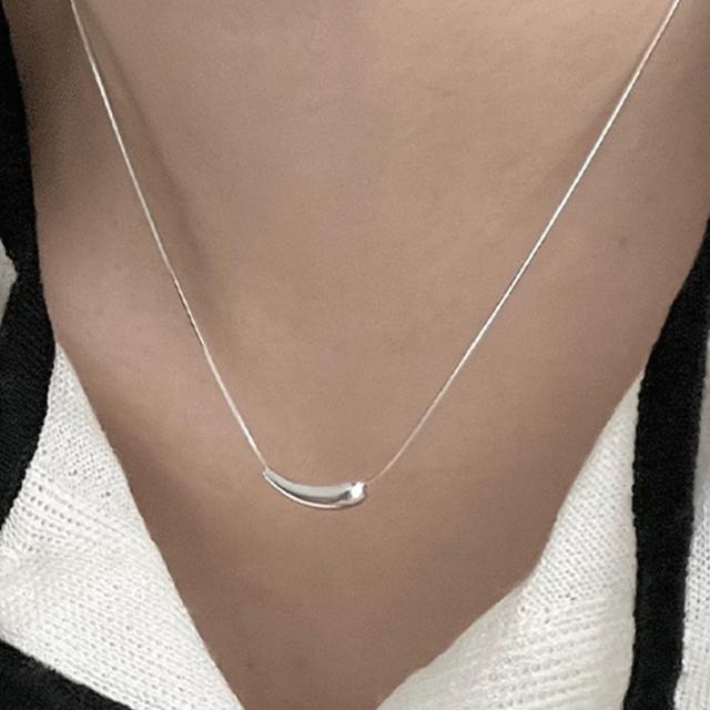 【MoonDy】母親節禮物 925純銀項鍊 女生項鍊 韓國項鍊 抗過敏項鍊 女朋友禮物 正韓項鍊 不掉色項鍊 正韓飾