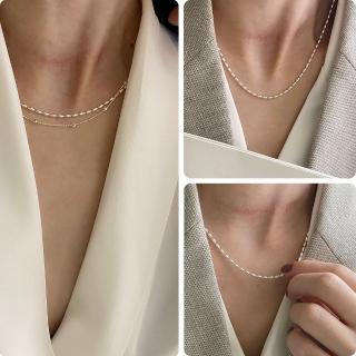 【LEEHER】母親節禮物 925純銀項鍊/女生項鍊/女生飾品/ins項鍊/不掉色項鍊/正生純銀項鍊/歐美飾品/小禮物