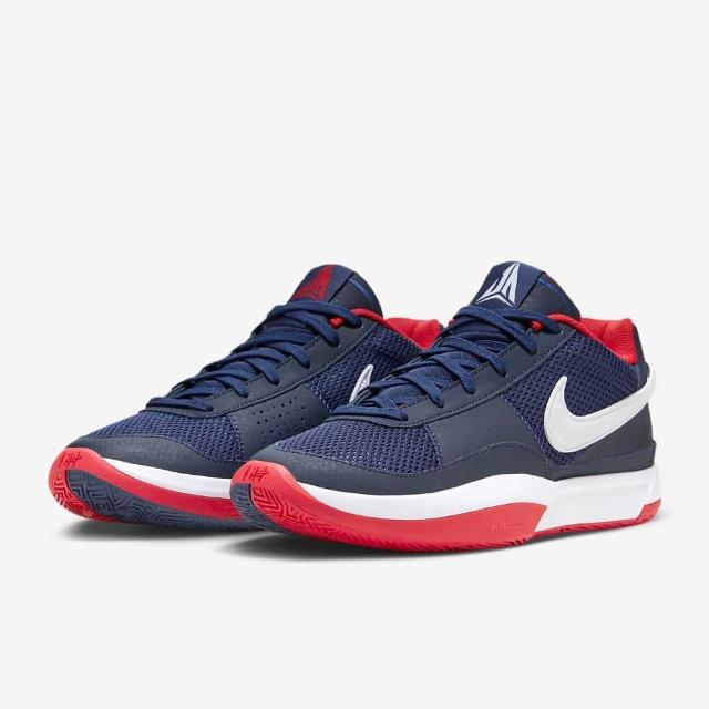 【NIKE 耐吉】籃球鞋  JA 1 EP 深藍色 男 運動 包覆 緩震 莫蘭特 籃球鞋(DR8786-403)