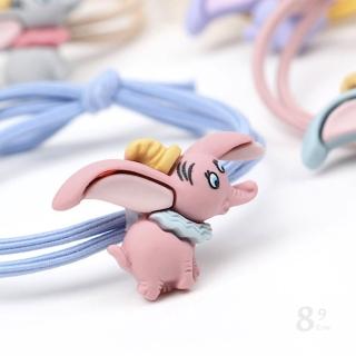 【89 zone】日系可愛小象卡通 髮飾 頭飾 飾品 髮繩 髮圈 髮束 2 入(不挑款/混色隨機出貨)