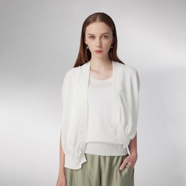 【giordano ladies】24SS_不對稱假兩件式上衣(02354048)