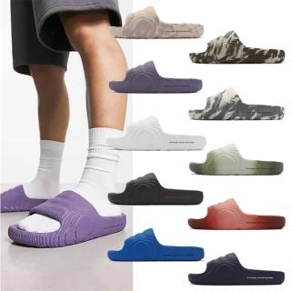 【adidas 愛迪達】拖鞋 Adilette 22 男鞋 女鞋 地形圖 緩衝 涼拖鞋 愛迪達 單一價(IG7497)