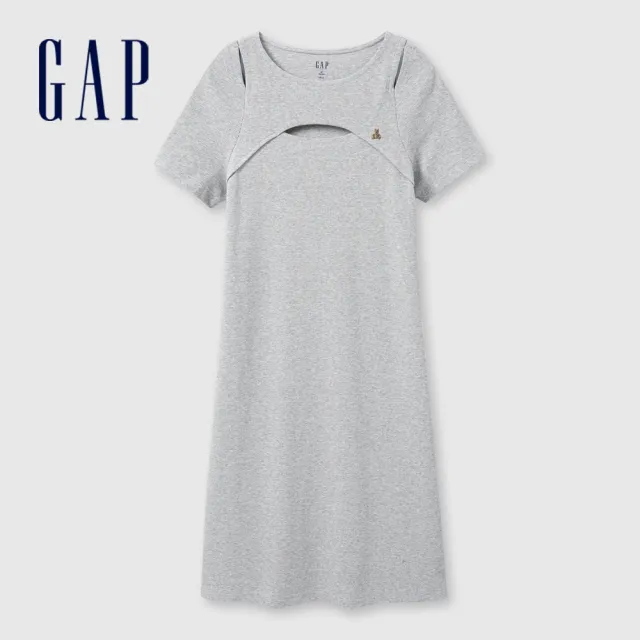 【GAP】女裝 小熊刺繡短袖/Logo無袖洋裝-多款任選(465047&496365&537191&535638)