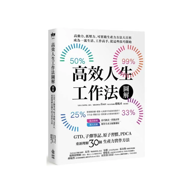 高效人生工作法圖解：GTD、子彈筆記、原子習慣、PDCA 重新理解30個生產力實作方法