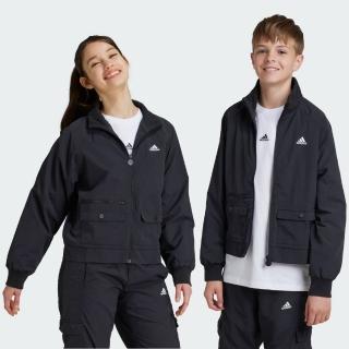 【adidas 愛迪達】運動外套 童裝 IV7042