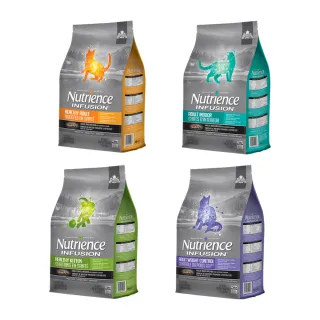 【Nutrience 紐崔斯】INFUSION天然貓寵糧系列-2.27kg(幼貓、成貓、全齡貓飼料、添加益生菌、WDJ、體重控制)