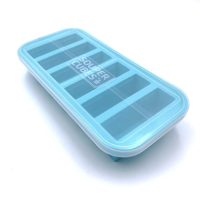 【Souper Cubes】多功能食品級矽膠保鮮盒6格-125ML/格(美國FDA食品級 獨家專利設計)