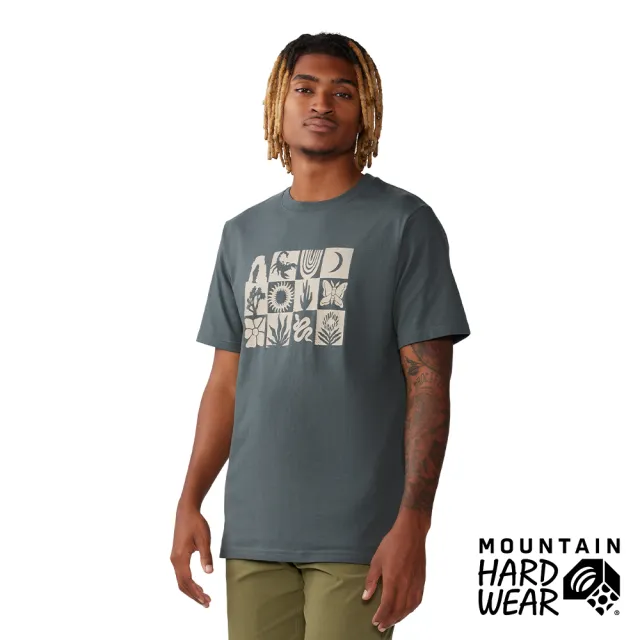【Mountain Hardwear】Desert Check™ Short Sleeve Men 沙漠之旅短袖棉T恤 火山黑 男款 #2068141
