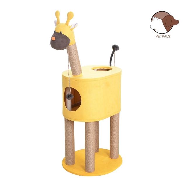 【Petpals】長頸鹿貓窩跳台-3層(貓跳台/貓窩/貓爬架/貓樹/貓咪跳台/貓抓柱)
