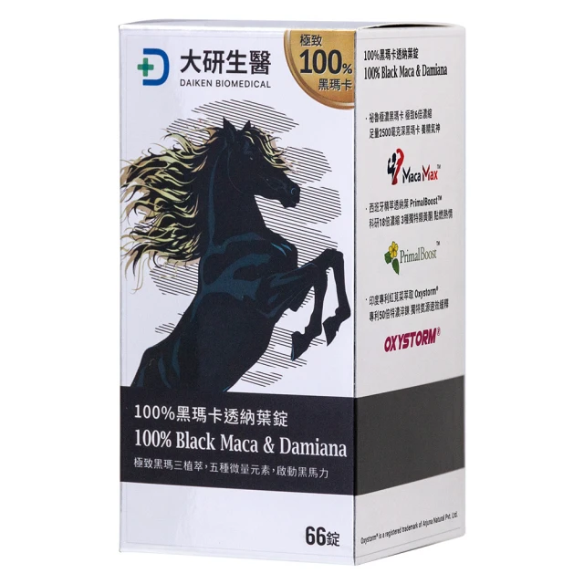 大研生醫 100%黑瑪卡透納葉錠66錠/入(新品促銷價至8/8)