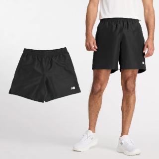 【NEW BALANCE】短褲 Sport Essentials Shorts 男款 黑 7吋 抽繩 運動褲 NB(MS41501BK)