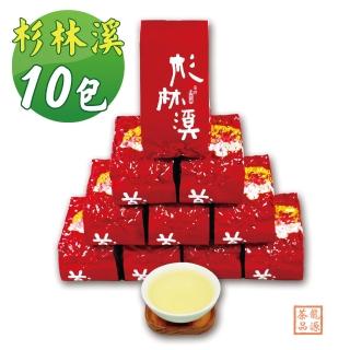 【龍源茶品】杉林溪韻香高雅烏龍茶葉10包組(150g/包-共2.5斤/附提袋/生青茶/無焙火/輕發酵/型錄品)