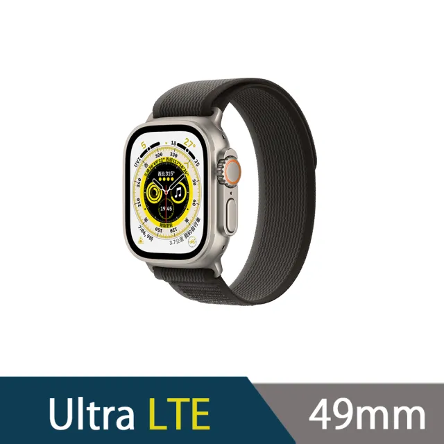運動錶帶超值組【Apple 蘋果】Apple Watch Ultra LTE 49mm(鈦金屬錶殼搭配越野錶環)