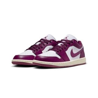 【NIKE 耐吉】W Air Jordan 1 Low Fireberry 白紫 DC0774-161(AJ1 低筒 休閒鞋 女鞋)