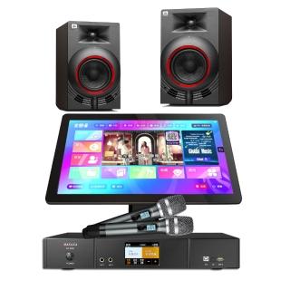 【JBL】卡拉OK歌歡唱組合NANO K4+BT-3000+NOTE PLUS V2.0(JBL喇叭+MAKAXA前級效果器+金慧唱點歌機)