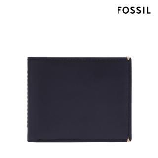 【FOSSIL 官方旗艦館】Westover 真皮帶翻轉證件格皮夾-藍色 ML4583545