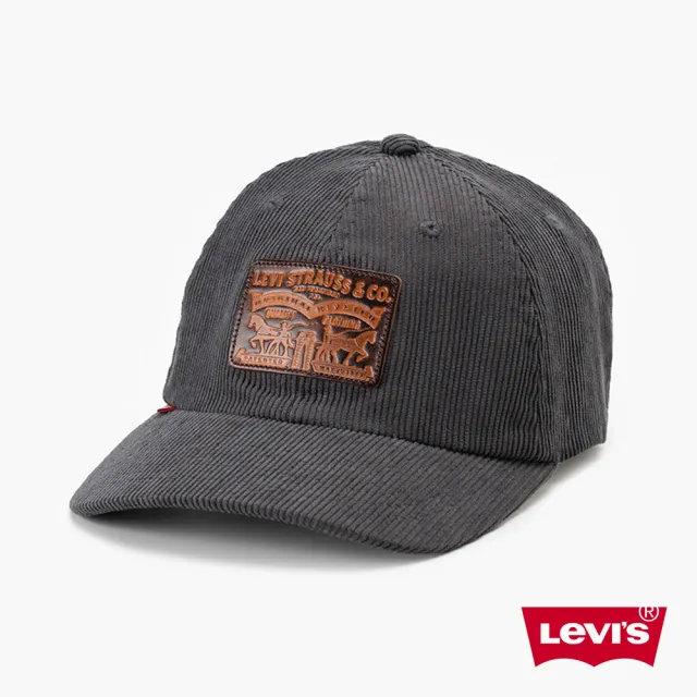 【LEVIS 官方旗艦】雙馬皮標休閒鴨舌帽 人氣新品 000A9-0004