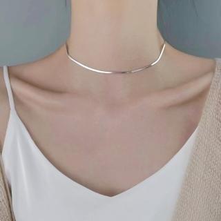 【LEESA】蛇骨項鍊\情侶項鍊\歐美項鍊\鎖骨練\純銀項鍊\女生項鍊\韓國項鍊\ins項鍊\個性項鍊\銀