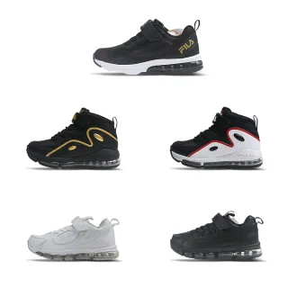 【FILA】美好運動 FILA童鞋 籃球鞋 氣墊鞋 全黑 全白 特價 19~21cm(3-B401X-009/3-J443X-000/3-J443X-111)