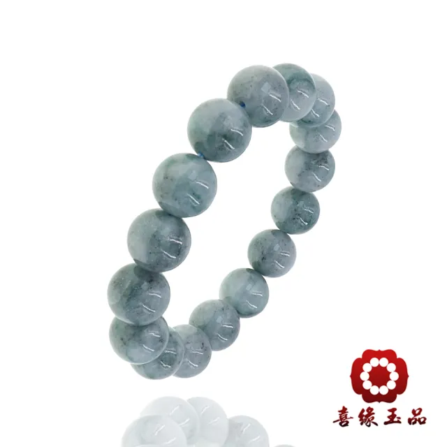 【喜緣玉品】天然翡翠A貨 烏雞翡翠 手珠(05)(開運風水)