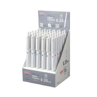 【COX 三燕】按壓 細字 中性 鋼珠筆 0.35mm 36支/盒 CX2035