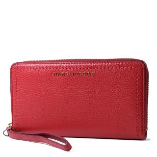 【MARC JACOBS 馬克賈伯】荔枝紋手掛式拉鍊長夾-紅色