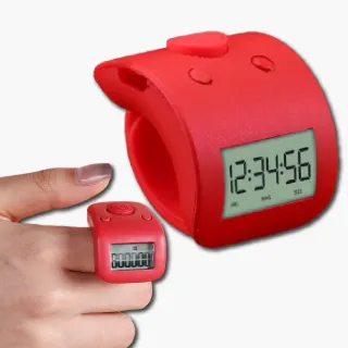 多模式夜光智能念佛計數器(計步器 USB 手指計數器 電子計數器 解壓 打坐 坐禪 修佛 冥想 長輩送禮)