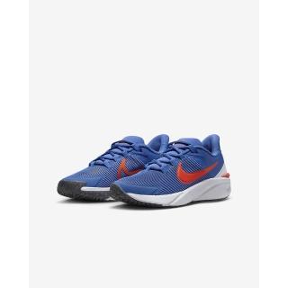 【NIKE 耐吉】運動鞋 慢跑鞋 跑鞋 女鞋 中大童 男鞋 NIKE STAR RUNNER 4 NN GS 藍 紅(DX7615402)