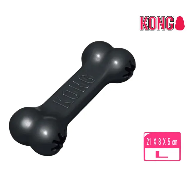 【KONG】Extreme Goodie Bone / 黑色狗骨頭益智玩具 L(10015)(寵物玩具)