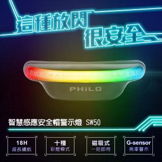 【Philo 飛樂】智慧感應 安全帽行車警示燈 SW50