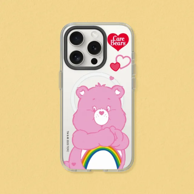【RHINOSHIELD 犀牛盾】iPhone 13系列 Clear MagSafe兼容 磁吸透明手機殼/Cheer Bear(Care Bears)