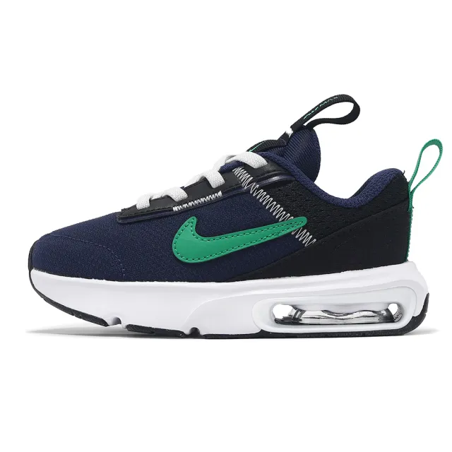 【NIKE 耐吉】童鞋 Air Max Intrlk Lite TD 小童 深藍 綠 學步鞋 氣墊 運動鞋 寶寶鞋(DH9410-402)