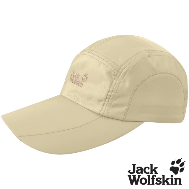 Jack wolfskin 飛狼 經典百搭素色透氣棒球帽(卡其)