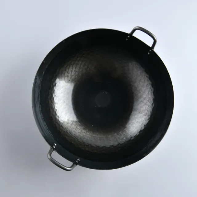 【山田工業所】日本製鐵鍋 炒鍋 無塗層 輕量 36cmx1.2mm