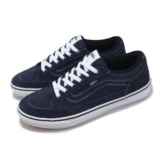 【VANS】休閒鞋 V351 Bearcat 男鞋 藍 白 麂皮 帆布 拼接 板鞋(6622390003)