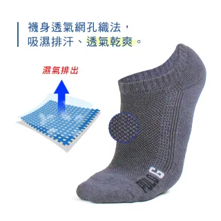 【PULO】3雙組 純棉透氣網襪 隱形裸襪(氣墊襪/隱形襪/男襪/裸襪/厚襪/運動襪/素色襪/襪/襪子)