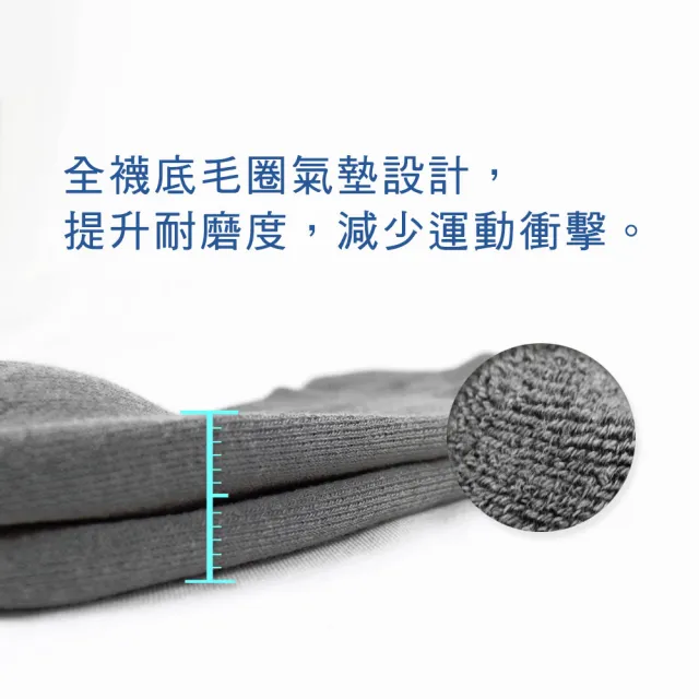【PULO】3雙組 純棉透氣網襪 氣墊襪(毛巾底隱形襪/男襪/裸襪/厚襪/運動襪/素色襪/襪子/防磨抗磨耐磨)