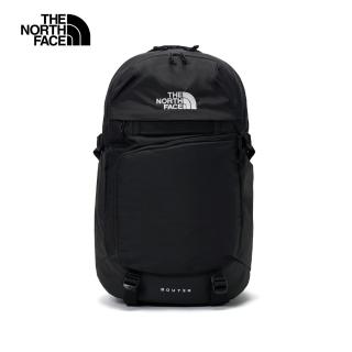 【The North Face 官方旗艦】北面男女款黑色便捷收納休閒後揹包｜52SF4HF(筆電包/登山包)